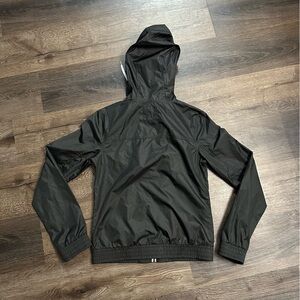Zine Clothing Black Windbreaker with White Accents